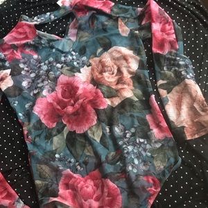 Beautiful sheer rose bodysuit